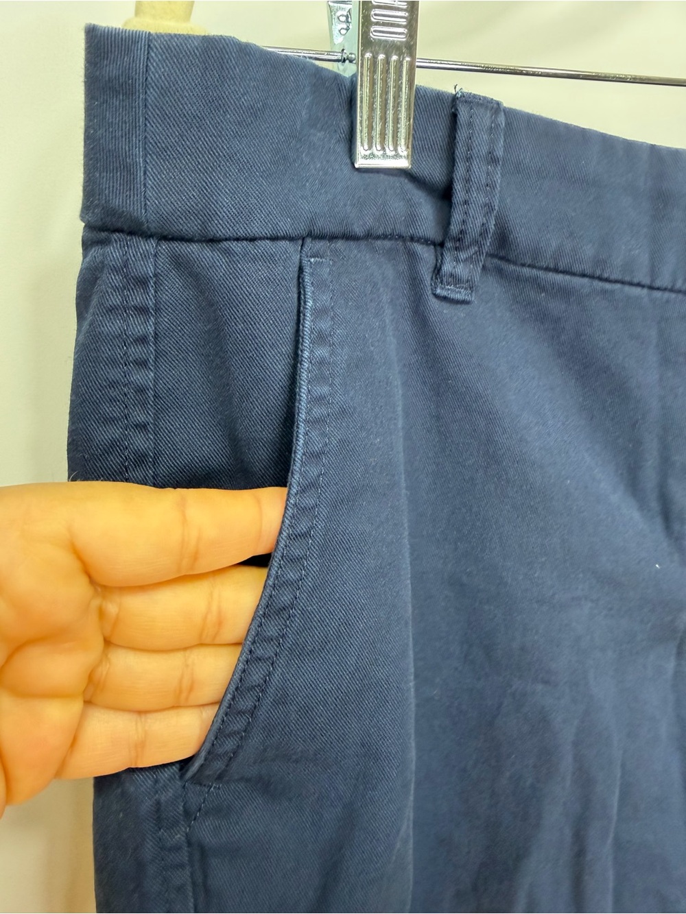 J. Crew Factory Navy Cotton Shorts - Picture 5 of 9